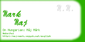mark maj business card